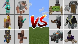 All Villagers vs All Illagers [upl. by Dowzall]