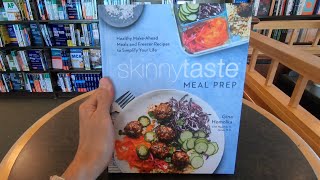 SKINNYTASTE MEAL PREP A COOKBOOK GINA HOMOLKA BOOK BOOKS CLOSE UP AND INSIDE LOOK [upl. by Releehw]