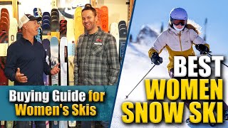 Best Women Snow Ski 2024  Buying Guide for Women Skis [upl. by Ecirtram]