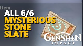 Mysterious Stone Slate Genshin Impact All 66 [upl. by Elyn]