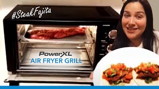 PowerXL Air Fryer Grill Review By JoAnn  Steak Fajita Home Video [upl. by Kosey528]