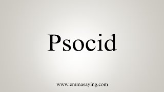 How To Say Psocid [upl. by Aihtennek598]