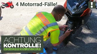 🏍️ Wo ist das PROFIL Motorradreifen sind BLANK 🏍️ 4 MotorradFälle Kabel Eins Achtung Kontrolle [upl. by Skolnik552]