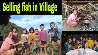 Fishing from Farm and Selling fish on villageCelebrating advance new year with familyKuri Tateh [upl. by Anael]