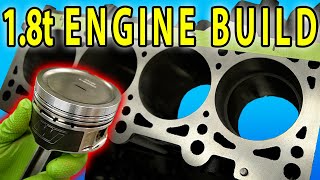 Complete 18t 20V Engine Rebuild  Forged Internals and BIG TURBO [upl. by Ludwog200]