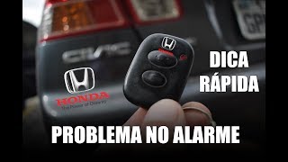 DICA ALARME COM PROBLEMA  HONDA CIVIC 17 [upl. by Nesnar]