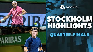 Rublev Takes On Wawrinka Dimitrov Paul amp More Feature  Stockholm 2024 QuarterFinals Highlights [upl. by Airotkciv450]