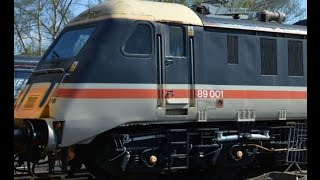 Class 89 Badger walk through at Barrow Hill 18042015 [upl. by Zechariah]