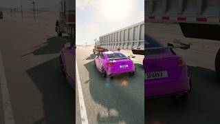 Which Car Goes Under the Trailer and Survives ⚠️🫣⁉️ beamngdrive carsurvivalgame beamng [upl. by Alletse]