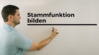 Stammfunktion bilden Integrationsverfahren Integrieren AufleitenÜbersicht  Mathe by Daniel Jung [upl. by Lak]