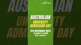 Australian University Admissions Day 2024  9th November at ACBT Colombo 3 [upl. by Glenda248]