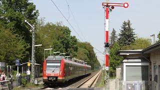 Bunter Bahnverkehr an der Blockstelle Eddersheim [upl. by Assirahc390]