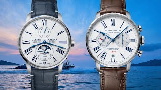 A Marine Torpilleur Moonphase and Annual Chronograph Geneva Watch Days 2021  Ulysse Nardin [upl. by Refotsirk]