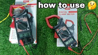 How to use clamp meter  clamp meter chlana sikhe  In Hindi  AC Ampere kaise check kare [upl. by Rizika]