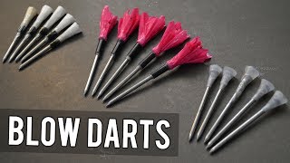 How to Make BlowgunAirgun Darts [upl. by Nandor55]