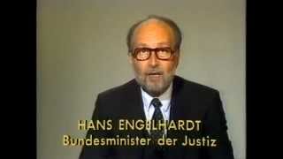 Aufruf Bundesjustizminister Engelhardt ARD 19111982 [upl. by Adaval]