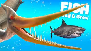 Upgrading NEW Pteranodon in Feed amp Grow Fish [upl. by Hpsoj]