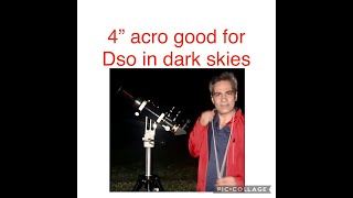 4quotF5 refractor in a dark sky good enough for DSO space telescope science refractor astronomy [upl. by Razal]