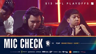 MPL S13 Grand Finals TLPH vs FCAP G1 Mic Check Game 1 [upl. by Earahs402]