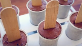 DIY HEALTHY CACAO MINT FUDGESICLES Dairy free [upl. by Aurore]