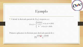 Mat023 Derivada parcial a trozos [upl. by Astor748]