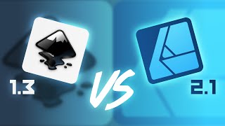 Inkscape 13 VS Affinity Designer 21  2023 Comparison [upl. by Ycnaf]