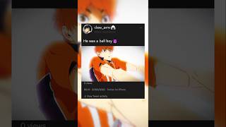 haikyuu hinatashoyo kageyama anime animemoments volleyball [upl. by Eilyak]