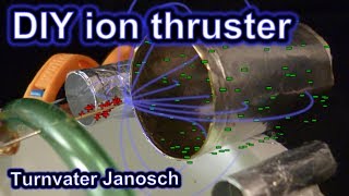 Homemade ion thruster using 30kV Voss machine [upl. by Charmane]