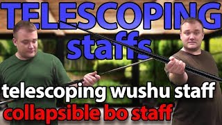 Collapsible Bo Staff and the Telescoping Wushu Staff  KarateMartcom [upl. by Robenia]