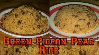 Dominican Green Pigeon Peas Rice AKA Moro de Guadules  Easy but Delicious Rice [upl. by Asirb]