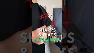 Sharps amp Flats Explained in Less than 40 Seconds shorts guitarlesson [upl. by Ahsyekal625]