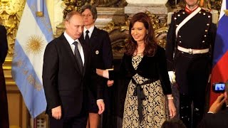 12 de JULVisita oficial a la Argentina de Vladimir Putin [upl. by Hakilam610]