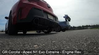 GR Corolla  Apexi N1 Evo Extreme Catback Exhaust Sound [upl. by Antonin]