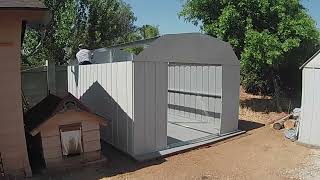 Constructing Arrow 10x14 ft shed  with added music fast time recording [upl. by Fairman]