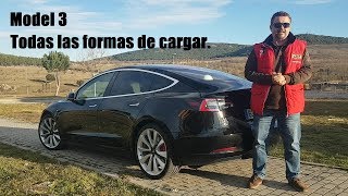 3 COMO CARGAR UN TESLA MODEL 3  TESLA CARGADORES  TESLA VLOGS [upl. by Cha226]