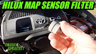 Toyota Hilux Map Sensor Filter replacement [upl. by Akalam]