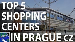 Top 5 SHOPPING CENTERS in PRAGUE ​ TravL [upl. by Garling]