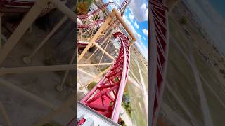 Beyond VERTICAL 116° Drop 😰 Let’s go on Cannibal shorts rollercoaster [upl. by Swirsky528]