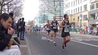 Berlin Halbmarathon 2016  Kilometer 13 am Kurfürstendamm [upl. by Kwan]