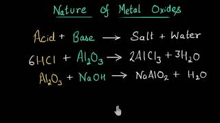 Nature of metal oxides  Metals and Non metals  Chemistry  Khan Academy [upl. by Yznel217]