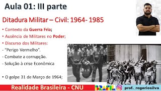 Realidade Brasileira  Aula 01 III parte [upl. by Aysan]