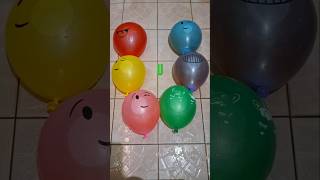 piercing water balloons with the letter Z balloon satisfyingchallenge waterballoons funny [upl. by Imaon257]