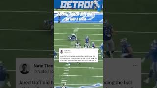 Jared Goffs fake was so good Darnell Taylor thought he had the sack jaredgoff detroitlions [upl. by Yendys454]