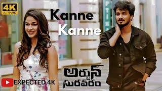 Kanne Kanne 4K video Song  Arjun Suravaram  Nikhil Lavanya Tripati  Sam C S [upl. by Ardna187]