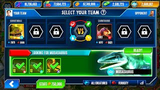 LOOKING FOR MOSASAURUS VS CARNOTAURUS UNLOCK  HT GAME [upl. by Ayam]