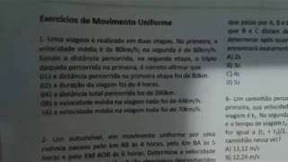 Exercício 1 Resolvido  MU  Lista Rumo ao ITA  Futuro Militar [upl. by Trauner]