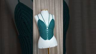 Corset Cropped Corselet de Crochê Passo a Passo croppedtop [upl. by Nivram]