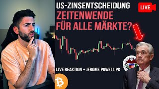 Bitcoin FED Zinsentscheidung LIVE Beginn einer neuen Ära Live Reaktion amp Krypto News [upl. by Ursa]