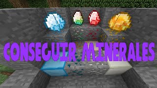 Como conseguir minerales en Minecraft consejos trucos y pasar la noche en la mina Minecraft [upl. by Nica]