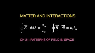 Matter and Interactions Chapter 21 Patterns of Fields in Space  Summary [upl. by Hersch]